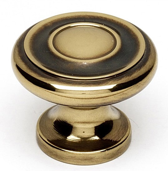 Polished Antique Traditional Knob 1"