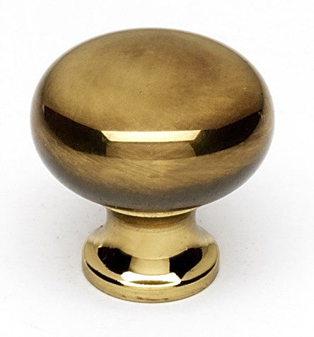 Polished Antique Round Knob 7/8"