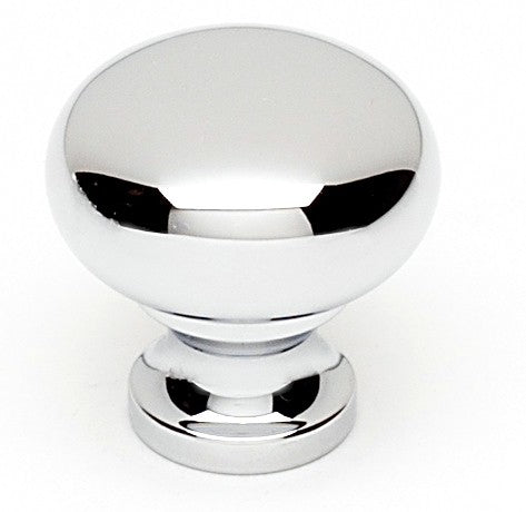Polished Chrome Round Knob 1 1/4"