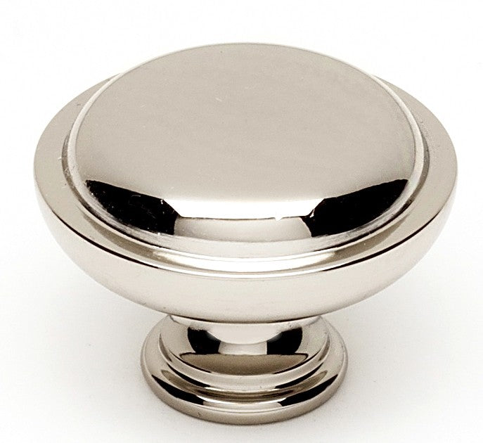 Classic Polished Nickel Knob 1 1/4"