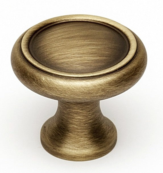 Old-Fashioned Antique English Matte Knob 1"