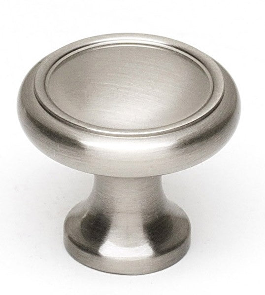 Old-Fashioned Satin Nickel Knob 1"