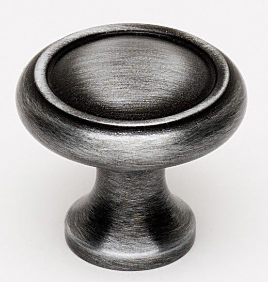Old-Fashioned Antique Pewter Knob 1.75"