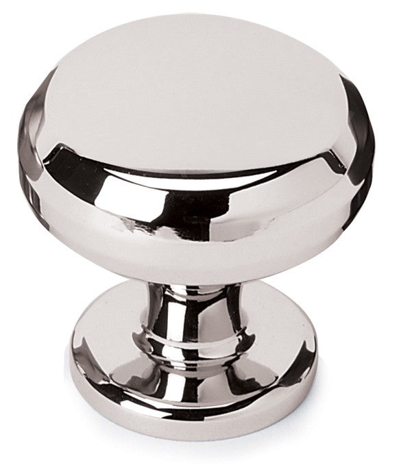 Modern Polished Nickel Knob 1 1/4"