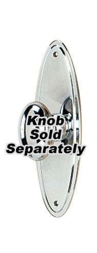 Oval Polished Chrome Back Plate