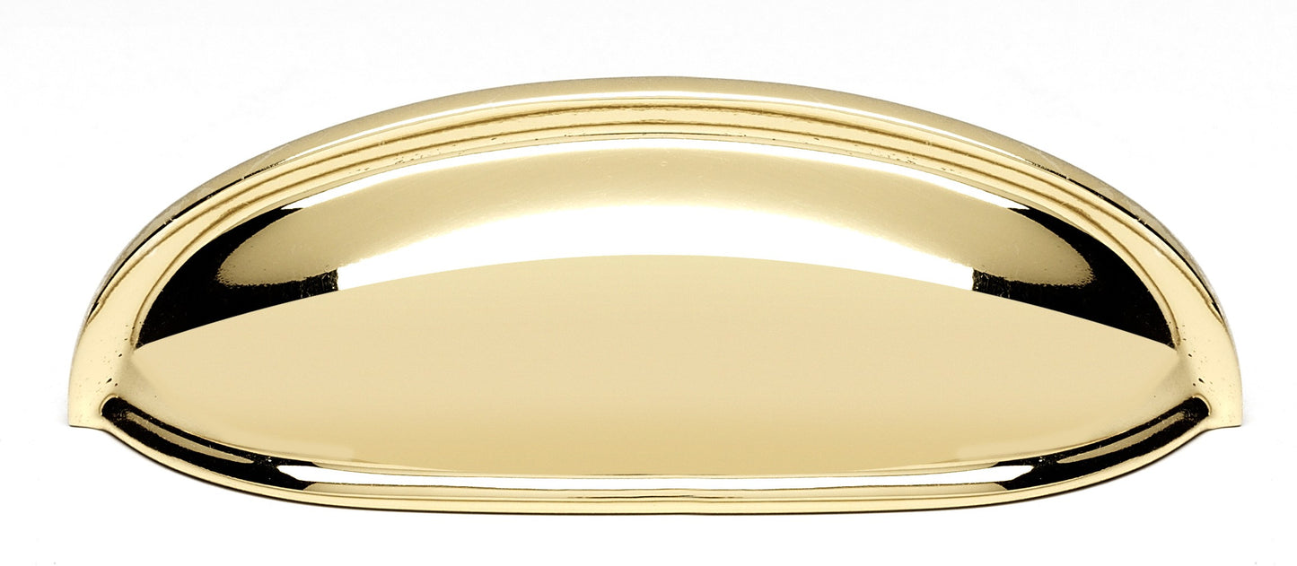 Classic Polished Brass Cup Pull 3"