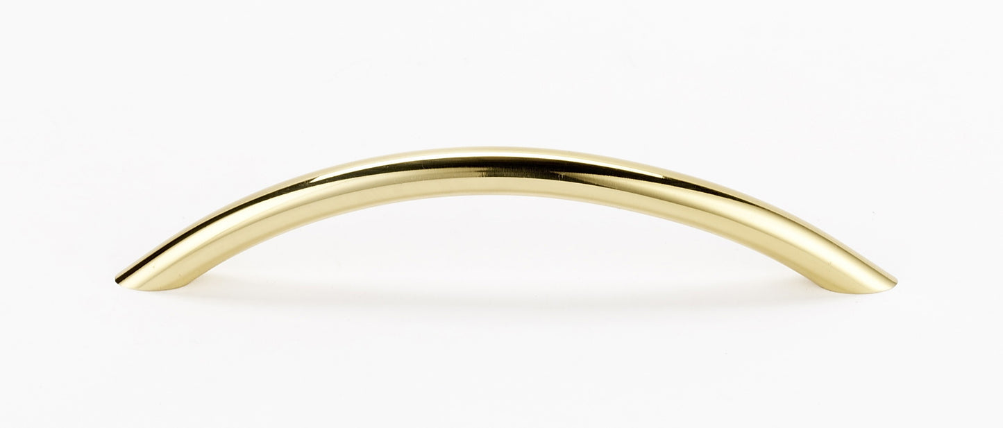 Polished Brass Crescent Pull 5"