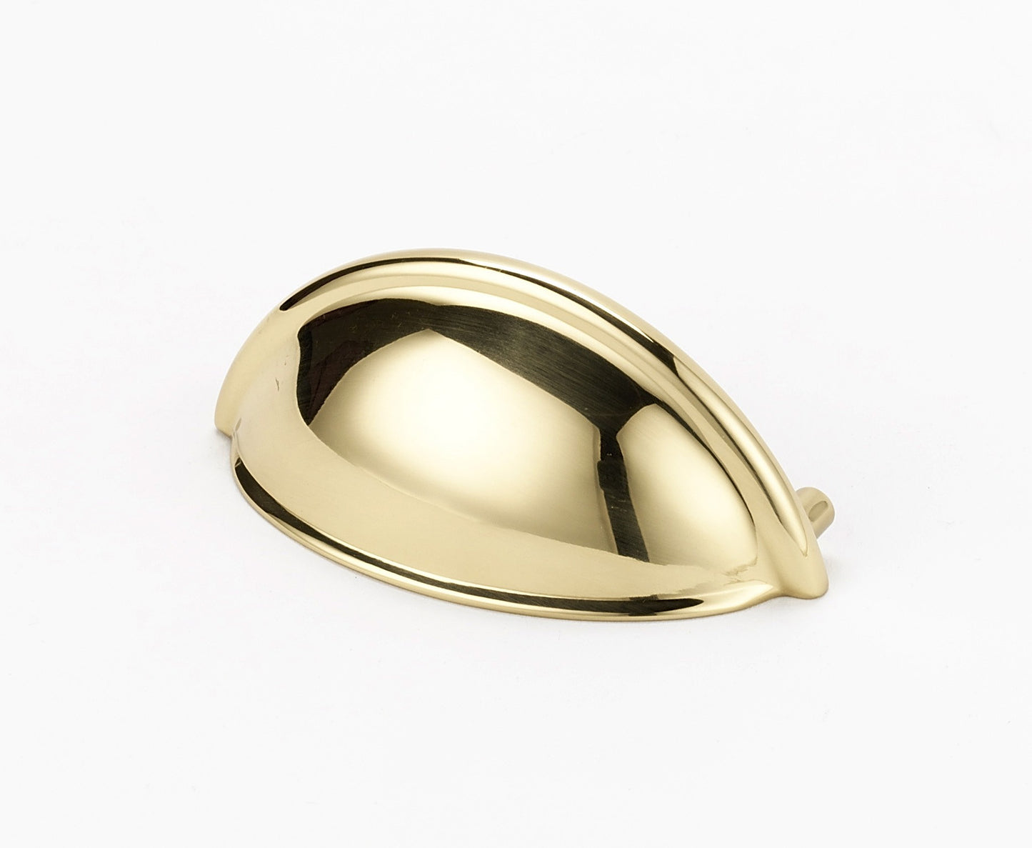 Polished Brass Cup Pull 3"