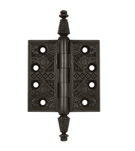 Ornate Oil-Rubbed Bronze Hinge 4"X 4"
