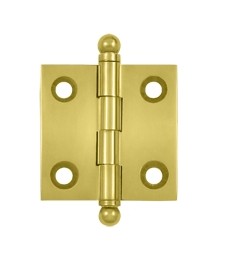 Un-lacquered Brass 1 1/2"X 1 1/2" Cabinet Hinge