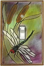 Dragonfly Single Toggle Switch Plate