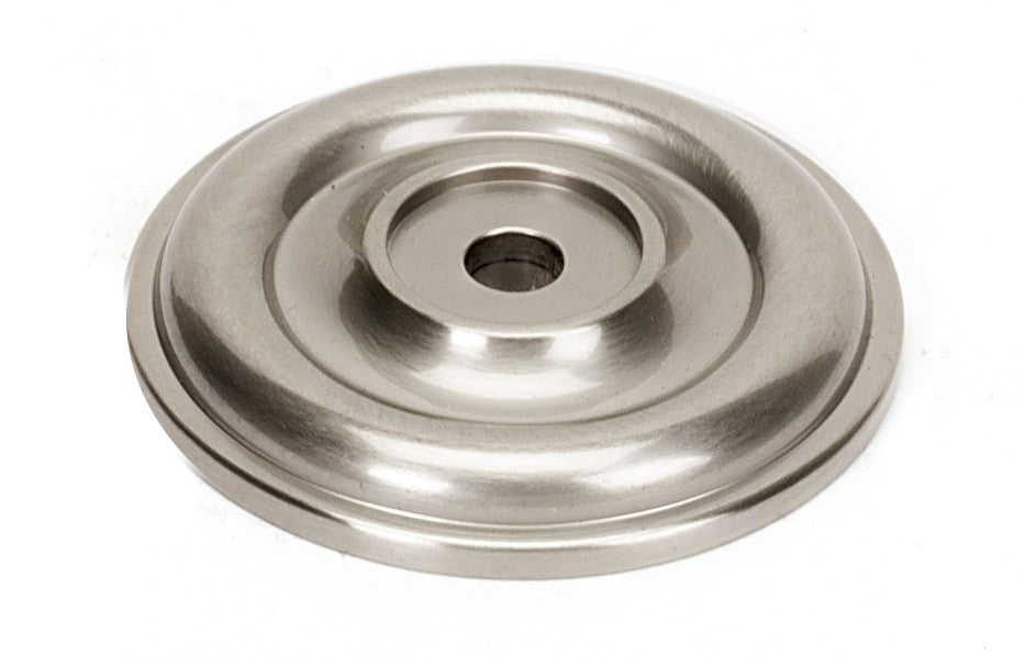 Satin Nickel Victorian Knob Back Plate