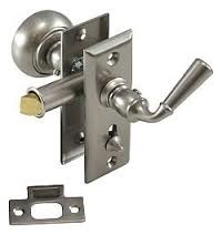 Annapolis Screen Door Lock Satin Nickel