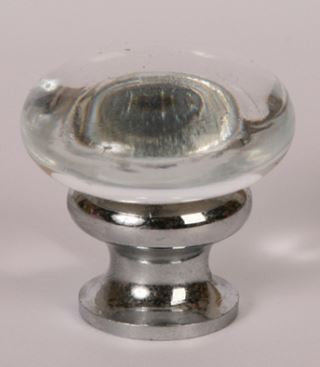 Glass Knob / Polished Chrome