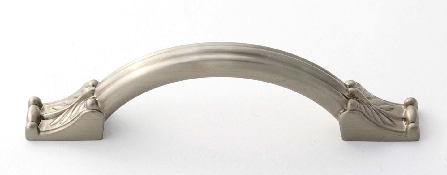 Satin Nickel Decorative Pull 8"