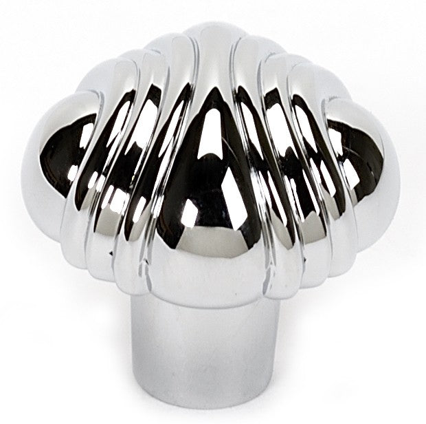 Polished Chrome Ornate Knob 1.25"