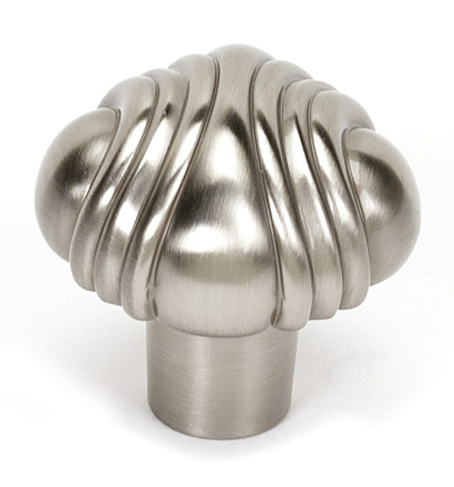 Satin Nickel Ornate Knob 1.5"