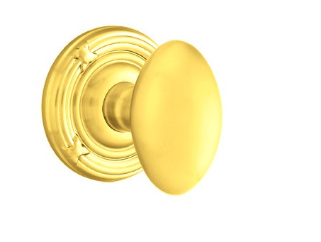 No. 1003 Door Knob (RBR) Polished Brass