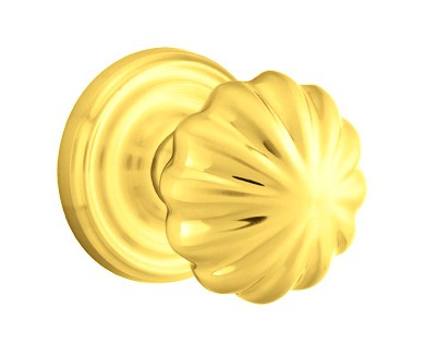 No. 1004 Door Knob (RND) Polished Brass