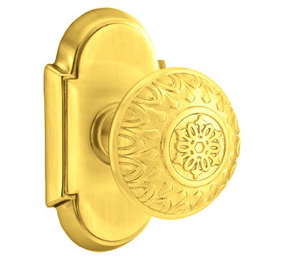 No. 1007 Door Knob (ARC) Polished Brass