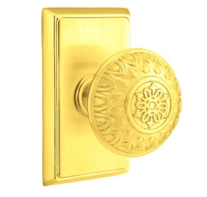 No. 1007 Door Knob (RCT) Polished Brass