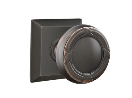 No. 1009 Door Knob (SQR) Oil Rubbed Bronze