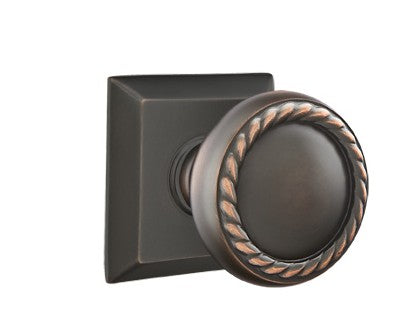 No. 1010 Door Knob (SQR) Oil Rubbed Bronze