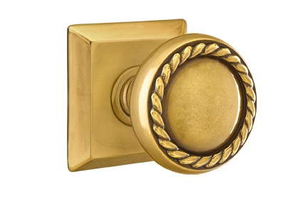 No. 1010 Door Knob (SQR) French Antique