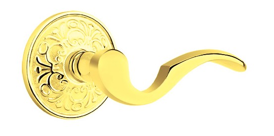 No. 5000 Door Lever (ORN) Polished Brass