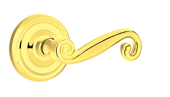 No. 5001 Door Lever (RND) Polished Brass