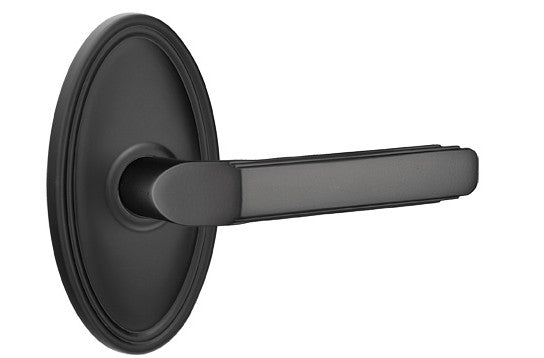 No. 5003 Door Lever (OVL) Flat Black