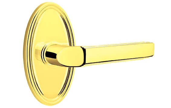 No. 5003 Door Lever (OVL) Polished Brass