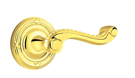 No. 5004 Door Lever (RBR) Polished Brass