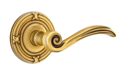 No. 5006 Door Lever (RBR) French Antique