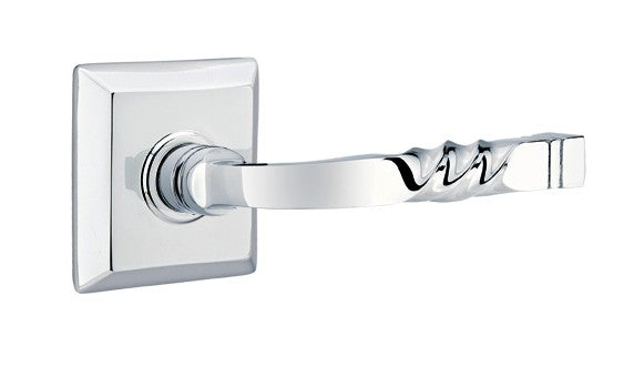 No. 5010 Door Lever (SQR) Polished Chrome