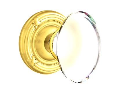 No. 1020 Door Knob (RBR) Polished Brass