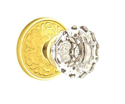 No. 1023 Door Knob (ORN) Polished Brass