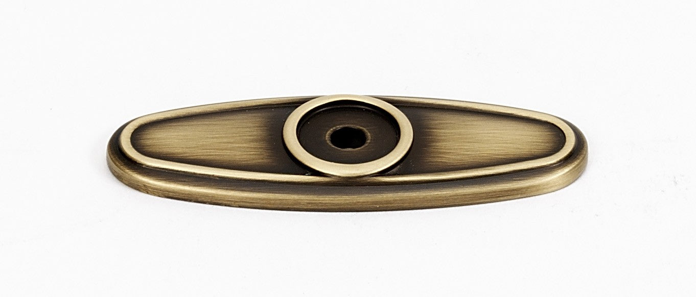 Antique English Matte Oval Backplate