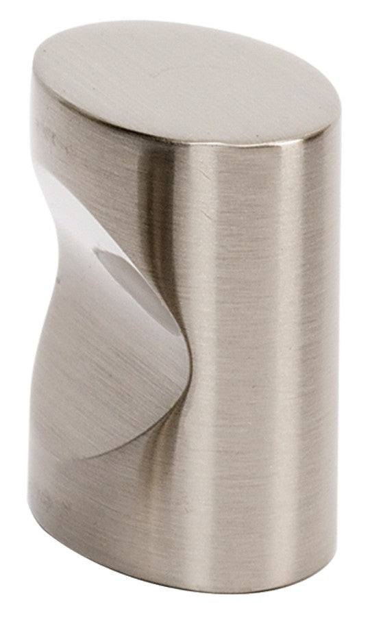 Satin Nickel Oval Knob 1"