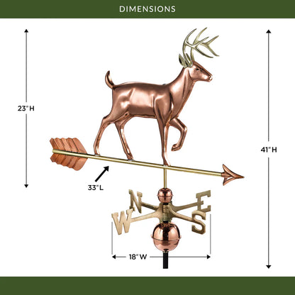 White Tail Buck Weathervane