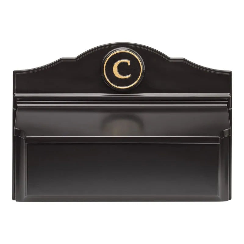 Colonial Wall Mailbox Package Mailbox & Monogram (6 Colors)