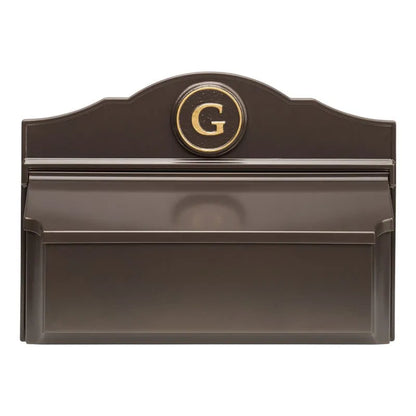 Colonial Wall Mailbox Package Mailbox & Monogram (6 Colors)