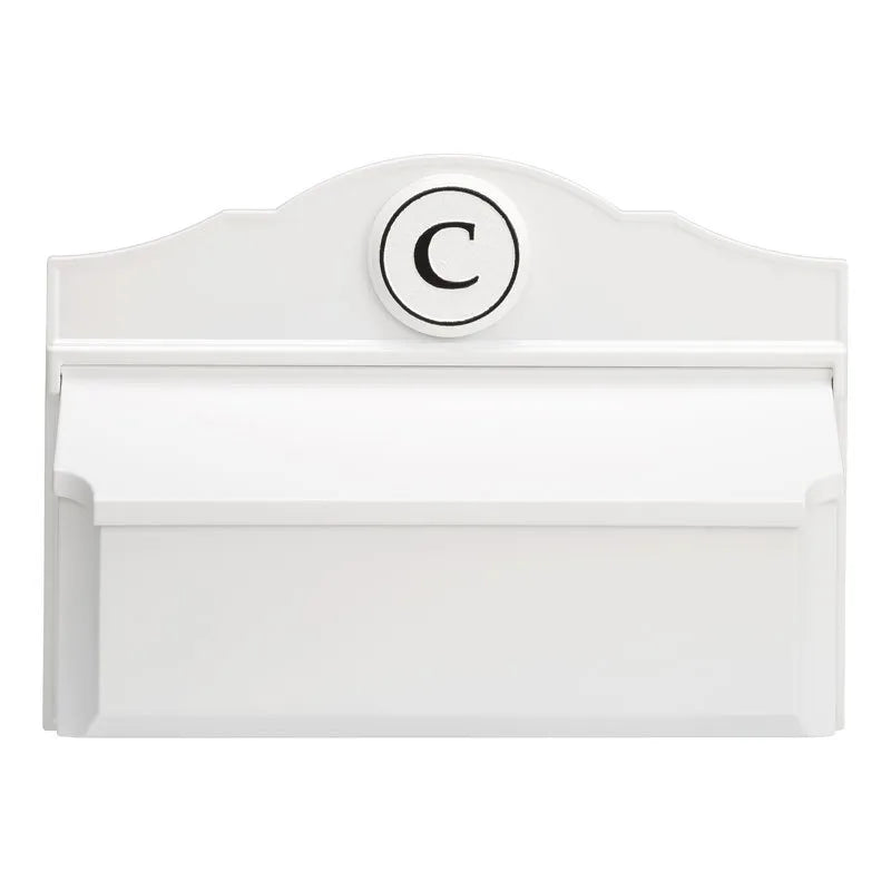 Colonial Wall Mailbox Package Mailbox & Monogram (6 Colors)