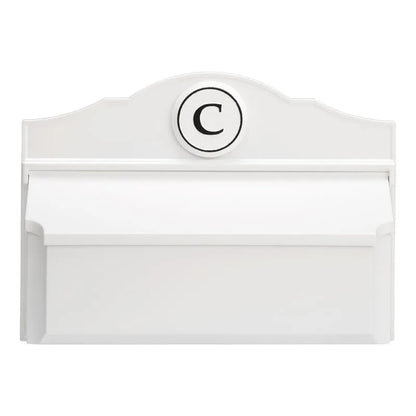 Colonial Wall Mailbox Package Mailbox & Monogram (6 Colors)