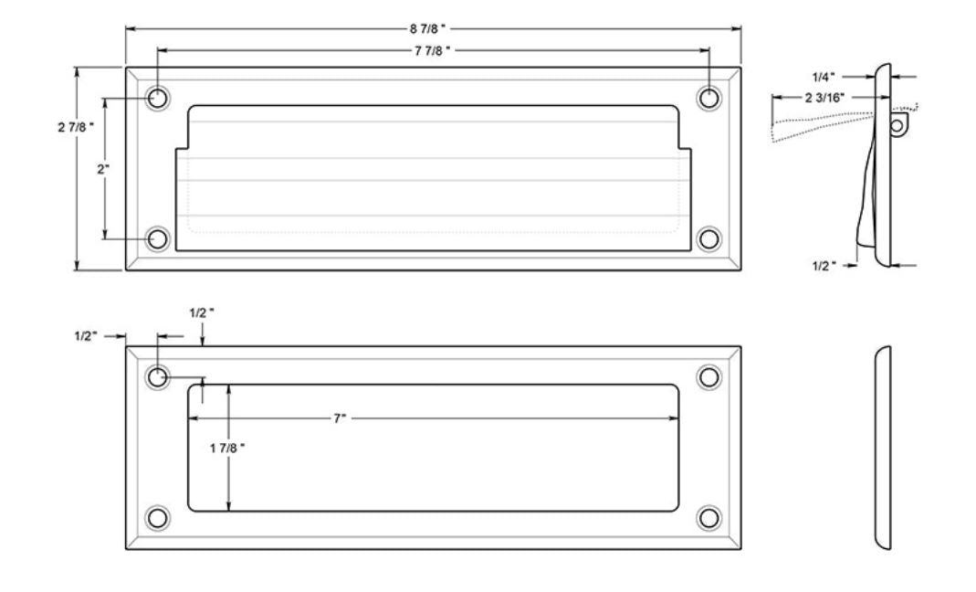 Mail Slot 8-7/8