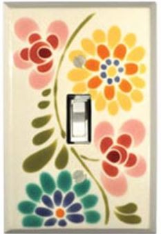 Watercolor Floral Switchplates