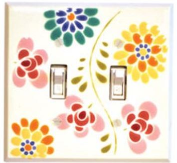 Watercolor Floral Switchplates