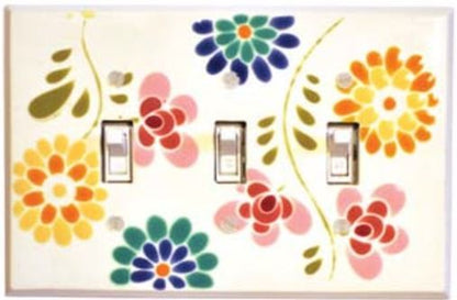 Watercolor Floral Switchplates