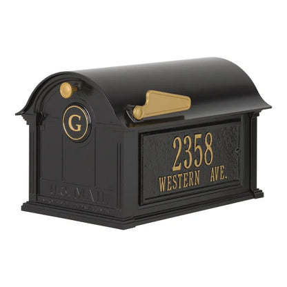 Balmoral Mailbox Side Plaques and Monogram Package (3 Colors)