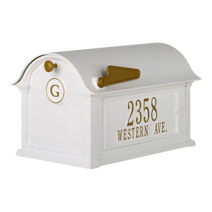 Balmoral Mailbox Side Plaques and Monogram Package (3 Colors)